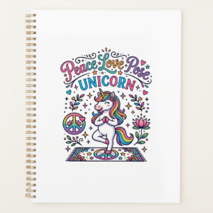 Licorne Paix Amour Pose Licorne Fond Blanc S