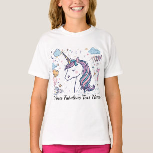 Licorne pastel mignonne  T-shirt d'animal magique 