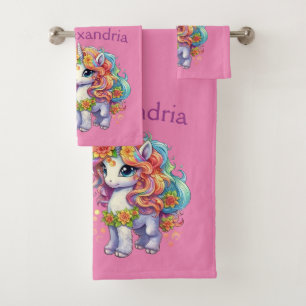 Licorne Rose Personnalisée