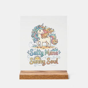 Licorne Salée Crinière Âme Ensoleillée Conception