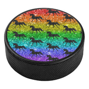 Licorne Silhouette Arc-en-ciel Paillettes Fierté L