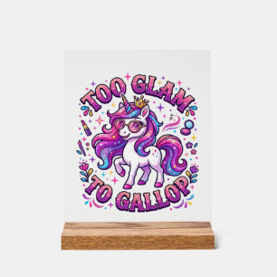 Licorne Trop Glamour pour Galoper Impression sur D