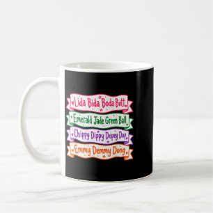 Lida Bida Boda Butt Emvibesld Jade Green Ball Coffee Mug
