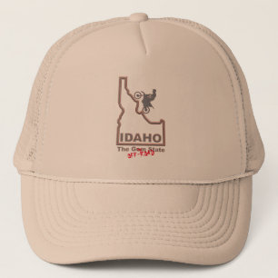 L'IDAHO l'état TOUS TERRAINS, moto. Casquette