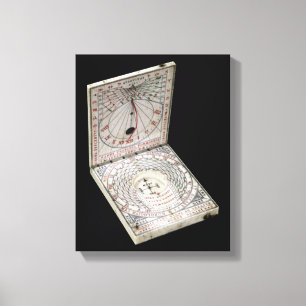 Lidded compass, 1627 canvas print
