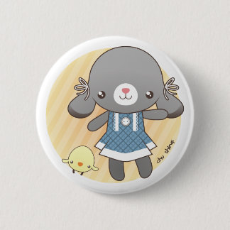 Lidia: The Bunny Amigurumi 2 Inch Round Button