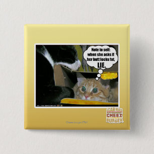 LIE 2 INCH SQUARE BUTTON
