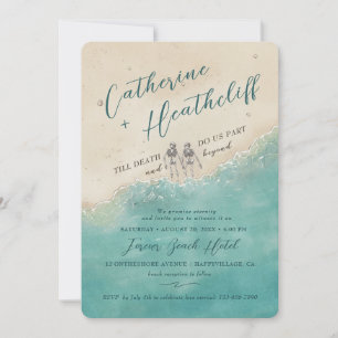 Lie Here Forever With You Wedding Invitation