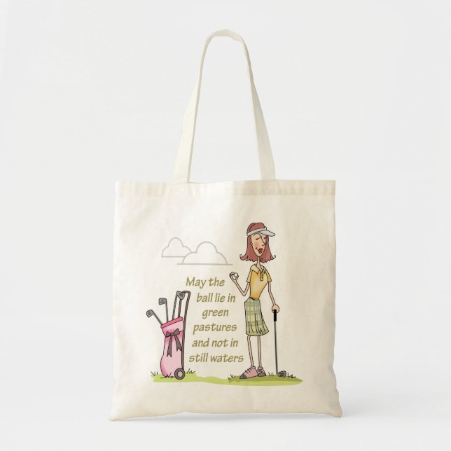 Lie in Green Pastures Tote Bag (Front)
