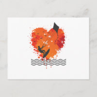 Liebe zum Kite Surfing mit Wellen und Wind