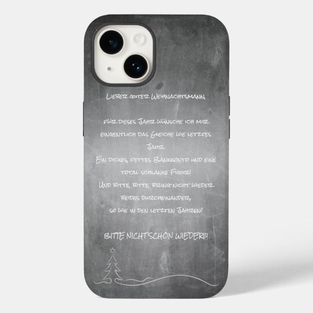 Lieber guter Weihnachtsmann Case-Mate iPhone Case (Back)