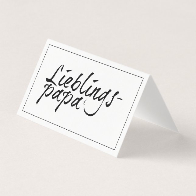 Lieblingspapa - schwarzer Schriftzug 00001 (Front)