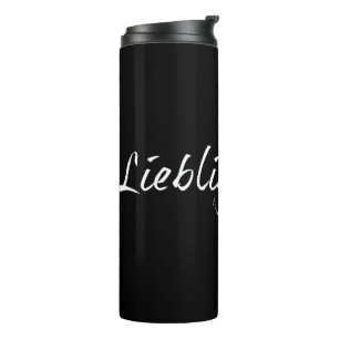 Lieblingspapa - weißer Schriftzug 00001 Thermal Tumbler