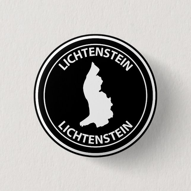 Liechtenstein 1 Inch Round Button (Front)
