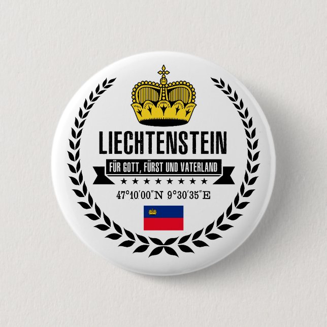 Liechtenstein 2 Inch Round Button (Front)