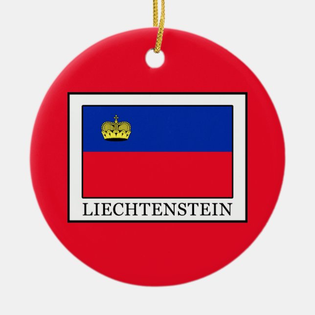 Liechtenstein Ceramic Ornament (Front)