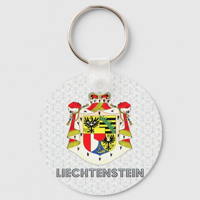 Liechtenstein Coat of Arms Keychain (Front)