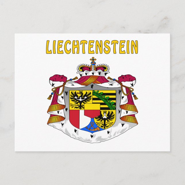 LIECHTENSTEIN Coat Of Arms Postcard (Front)