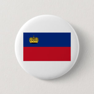 Liechtenstein Flag 2 Inch Round Button