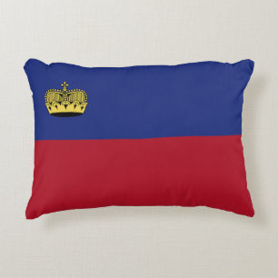 Liechtenstein flag accent pillow