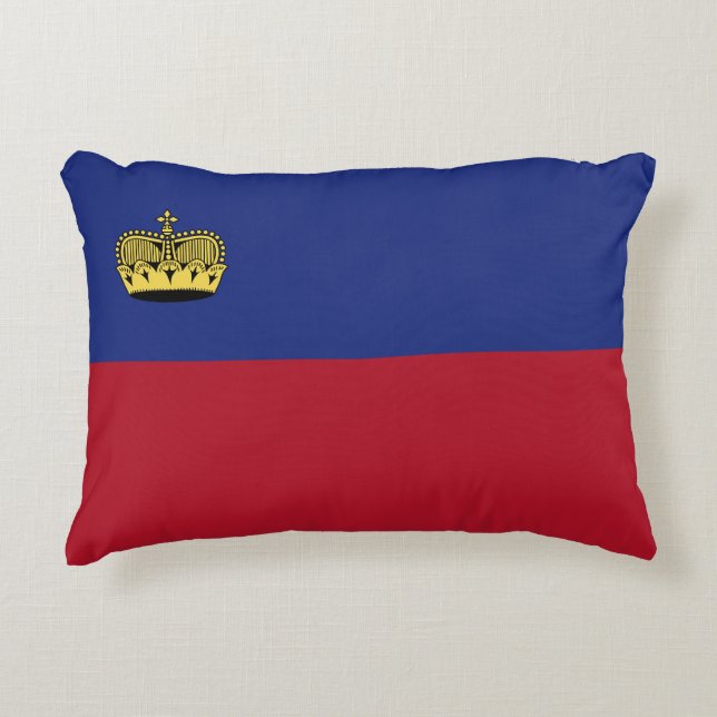 Liechtenstein flag accent pillow (Front)