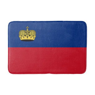 Liechtenstein Flag Bath Mat