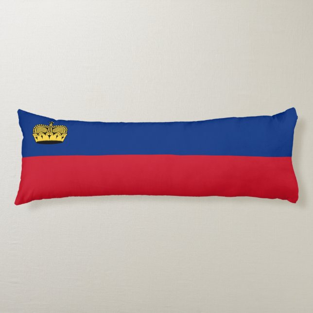 Liechtenstein Flag Body Pillow (Front)