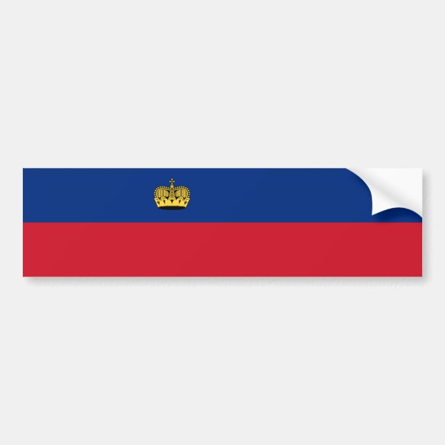 Liechtenstein Flag Bumper Sticker (Front)
