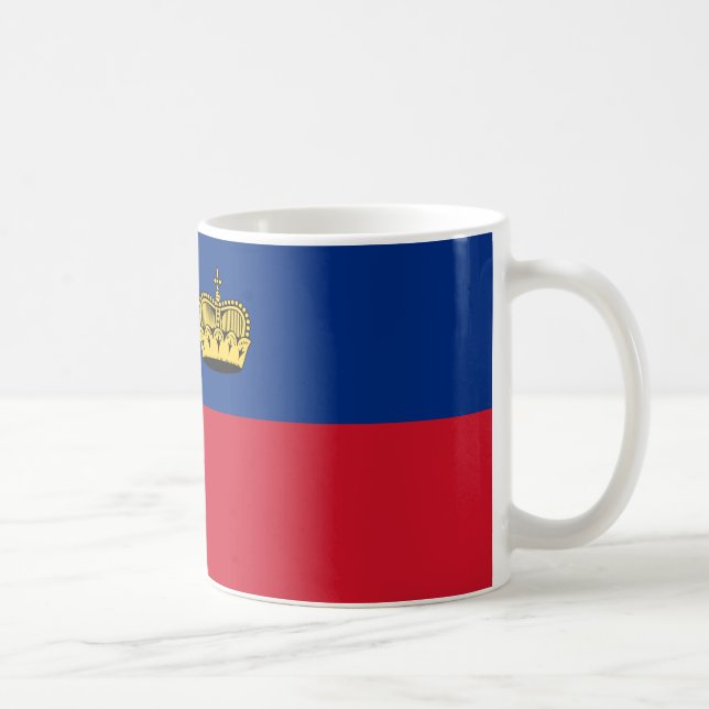 Liechtenstein Flag Ceramic Mug (Right)
