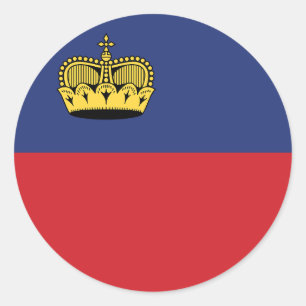 Liechtenstein Flag Classic Round Sticker