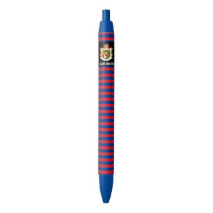 Liechtenstein Flag Cute Patriotic Black Ink Pen