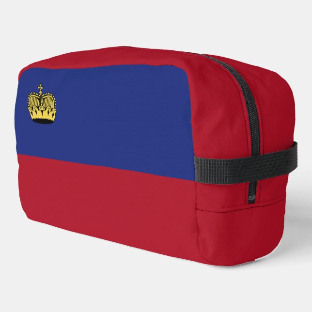 Liechtenstein flag dopp kit (Left Corner)
