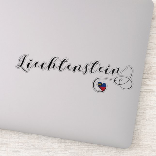 Liechtenstein Flag Heart (Detail)