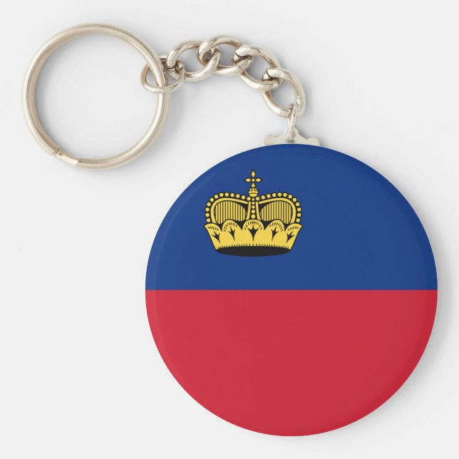 Liechtenstein Flag Keychain (Front)