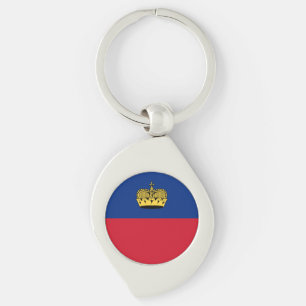 Liechtenstein Flag Keychain