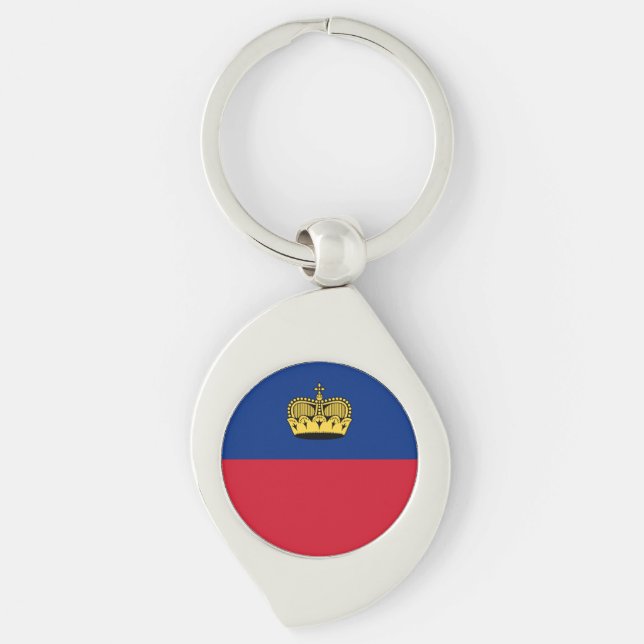 Liechtenstein Flag Keychain (Front)