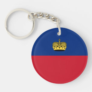 Liechtenstein Flag Keychain
