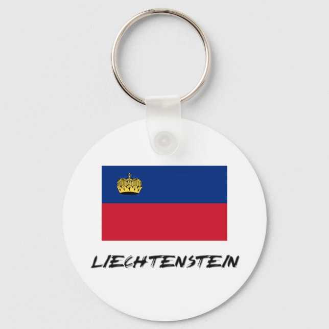 Liechtenstein Flag Keychain (Front)