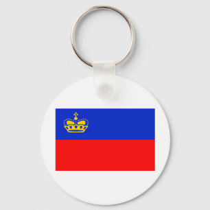 Liechtenstein Flag Keychain