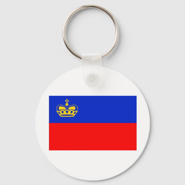 Liechtenstein Flag Keychain (Front)