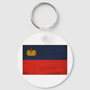 Liechtenstein Flag Keychain