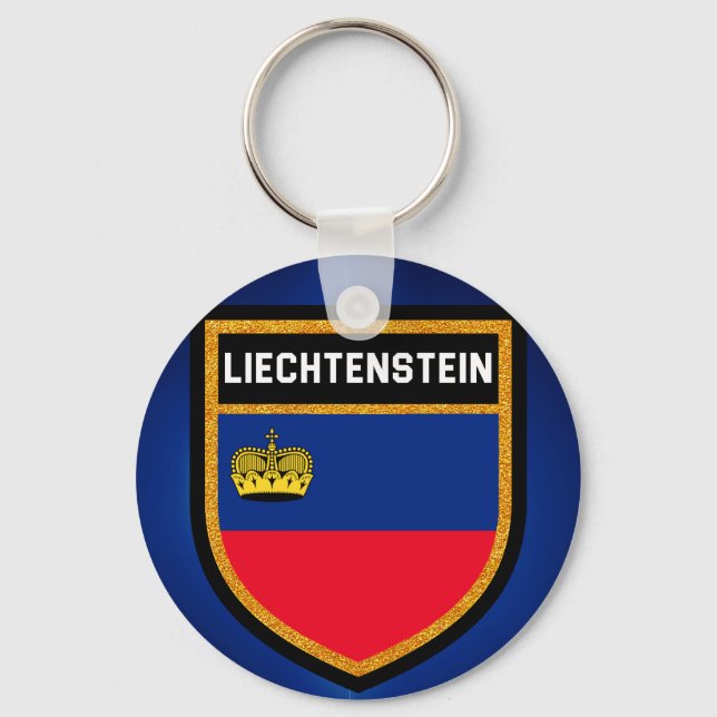 Liechtenstein Flag Keychain (Front)