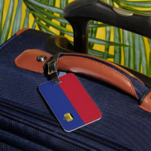 Liechtenstein flag luggage tag