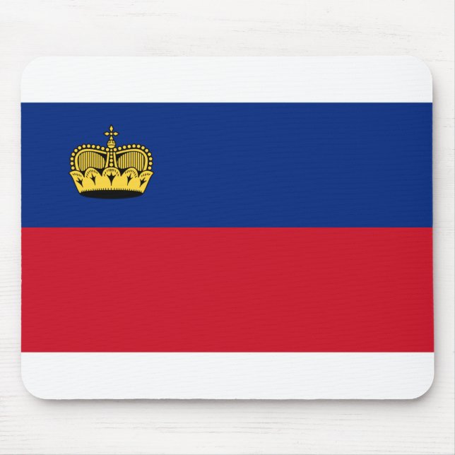 Liechtenstein Flag Mouse Pad (Front)