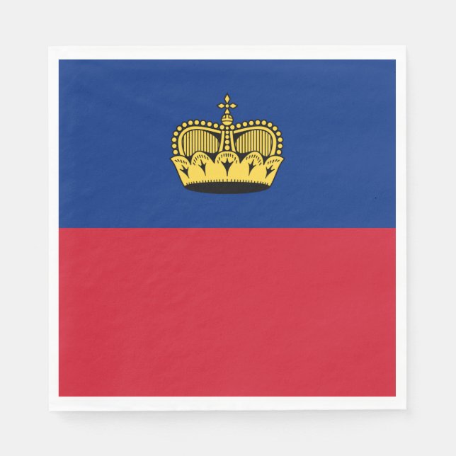 Liechtenstein Flag Napkin (Front)