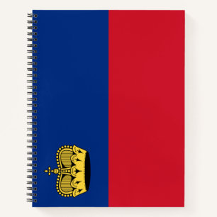 Liechtenstein Flag Notebook