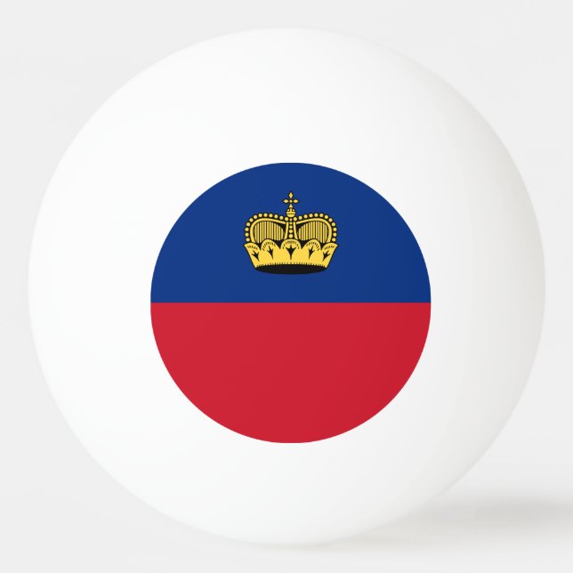 Liechtenstein Flag Ping Pong Ball (Front)