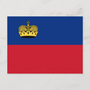 Liechtenstein Flag Postcard
