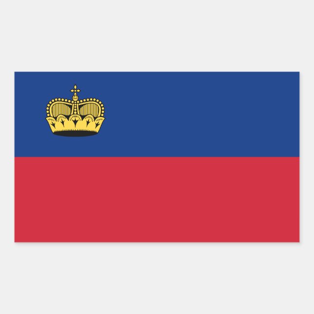 Liechtenstein Flag Sticker (Front)