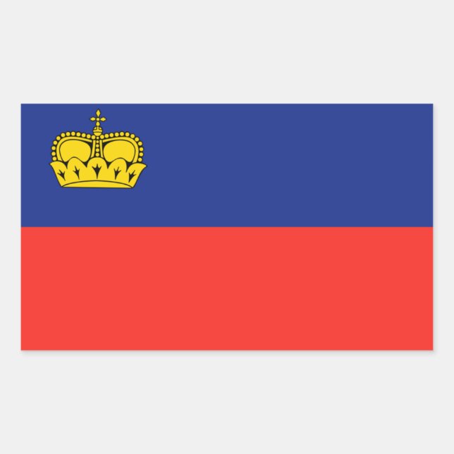Liechtenstein flag sticker (Front)